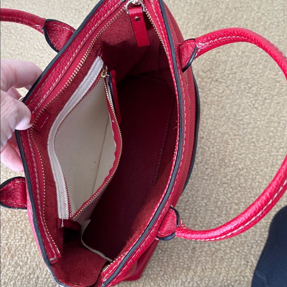 Kate Spade Red Leather Tote Bag and Backpack - Picture 6 of 12